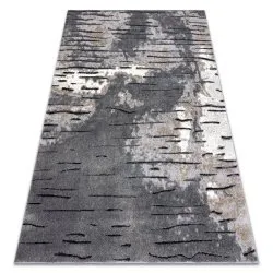 Modern carpet COZY 8876 Rio - structural two levels of fleece grey