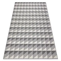 Carpet SPRING 20406332 diamonds, triangles sisal, looped - grey