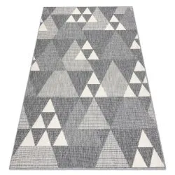Carpet SPRING 20409332 triangles sisal, looped - grey