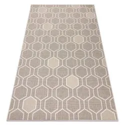 Carpet SPRING 20404558 Hexagon sisal, looped - beige