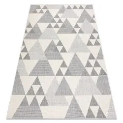 Carpet SPRING 20409662 triangles sisal, looped - cream