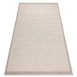 Carpet SPRING 20411558 lines, frame sisal, looped - beige