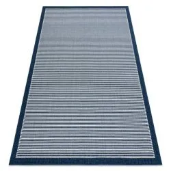Carpet SPRING 20411994 lines, frame sisal, looped - blue