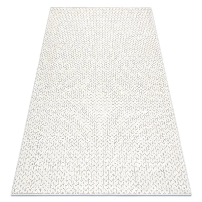 Dywan SPRING 20467558 Jodełka, chevron sznurkowy, pętelkowy - beż