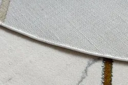 Dywan EMERALD ekskluzywny 1012 koło - glamour, stylowy marmur, geometryczny krem / złoty