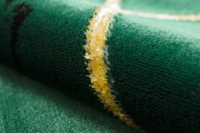 Dywan EMERALD ekskluzywny 1012 koło - glamour, stylowy marmur, geometryczny butelkowa zieleń / złoty