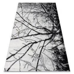 Exclusive EMERALD Carpet 3820 glamour, stylish tree silver 