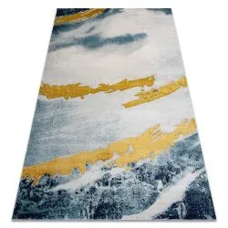 Exclusive EMERALD Carpet 1023 glamour, stylish abstraction blue / gold