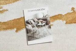 Dywan EMERALD ekskluzywny 1023 glamour, stylowy abstrakcja niebieski / złoty