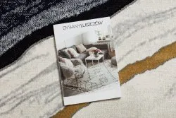 Dywan EMERALD ekskluzywny 1017 glamour, stylowy marmur granatowy / złoty