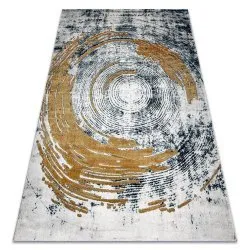 Exclusive EMERALD Carpet 1024 glamour, stylish abstraction blue / gold