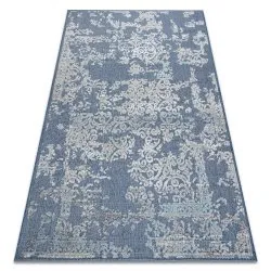 Carpet Structural SOLE D3811 Ornament - Flat woven blue / beige 
