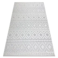 Carpet Structural SOLE D3851 Boho, diamonds - Flat woven beige