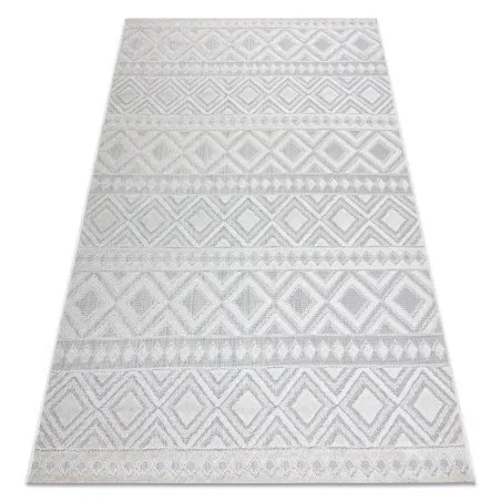 Dywan Strukturalny SOLE D3851 Boho, romby - płasko tkany beż