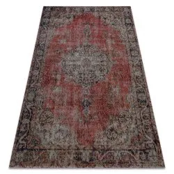 Modern carpet MUNDO E0691 ornament, vintage outdoor red / beige