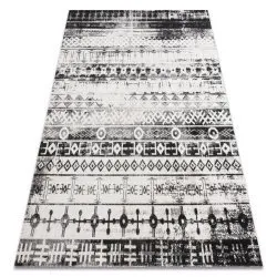 Modern carpet MUNDO E0592 ethnic outdoor beige / black