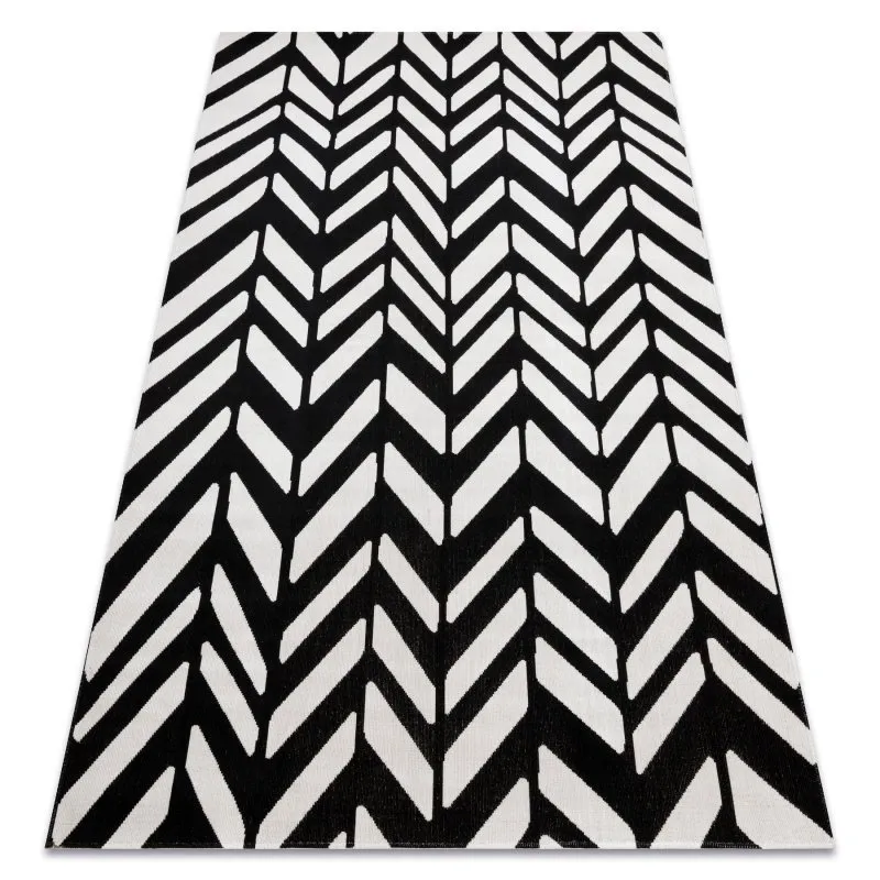 Dywan nowoczesny MUNDO E0571 jodełka, chevron outdoor beż / czarny