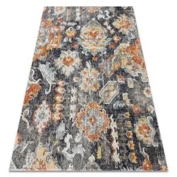 Modern carpet MUNDO E0671 oriental vintage outdoor black / yellow