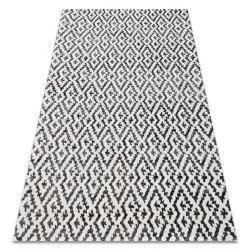 Modern carpet MUNDO E0621 geometric outdoor beige / black