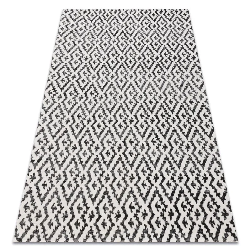 Dywan nowoczesny MUNDO E0621 geometryczny outdoor beż / czarny