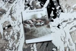 Dywan GLOSS nowoczesny  8488 37 Abstrakcja stylowy, glamour beż / szary