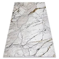 Modern GLOSS Carpet 529A 53 Marble, stone, stylish, glamour ivory / beige