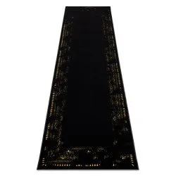 Modern GLOSS Carpet, Runner 408C 86 Frame stylish, glamour, art deco black / gold