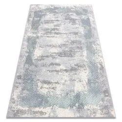 Carpet CORE A004 Frame, Shaded - structural two levels of fleece, ivory / grey / blue