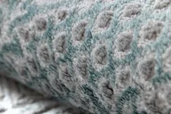 Dywan CORE W3824 Ornament Vintage - Strukturalny, dwa poziomy runa, jasnoniebieski / krem / szary