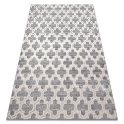 Carpet CORE W6764 Trellis - structural, two levels of fleece, grey / cream