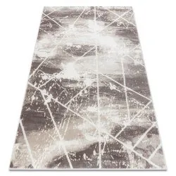 Carpet CORE 1818 Geometric - structural, two levels of fleece, ivory / white