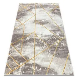 Carpet CORE 1818 Geometric - structural, two levels of fleece, ivory / gold