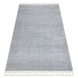 Carpet SEVILLA PC00B stripes grey Fringe Berber Moroccan shaggy