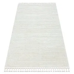 Carpet SEVILLA AC53B stripes white Fringe Berber Moroccan shaggy