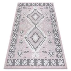 Carpet SISAL SION aztec 3007 Flat woven pink / ecru