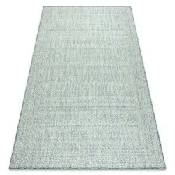 Carpet SISAL SION aztec 22184 Diamonds Flat woven green / blue / ecru
