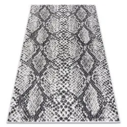 Carpet SISAL SION Snake's skin 22162 Flat woven ecru / black