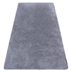 Modern washing carpet LAPIN shaggy, anti-slip black / ivory