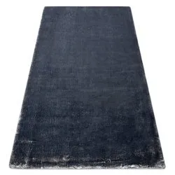 Modern washing carpet LAPIN shaggy, anti-slip ivory / black