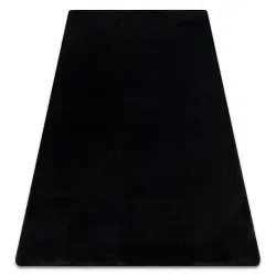 Modern washing carpet POSH shaggy, plush, thick anti-slip black