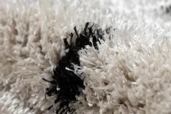 Dywan FLUFFY 2370 shaggy kropki - krem / antracyt