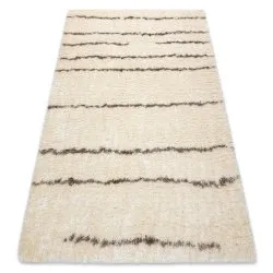Carpet FLUFFY 2371 shaggy stripes - cream / beige