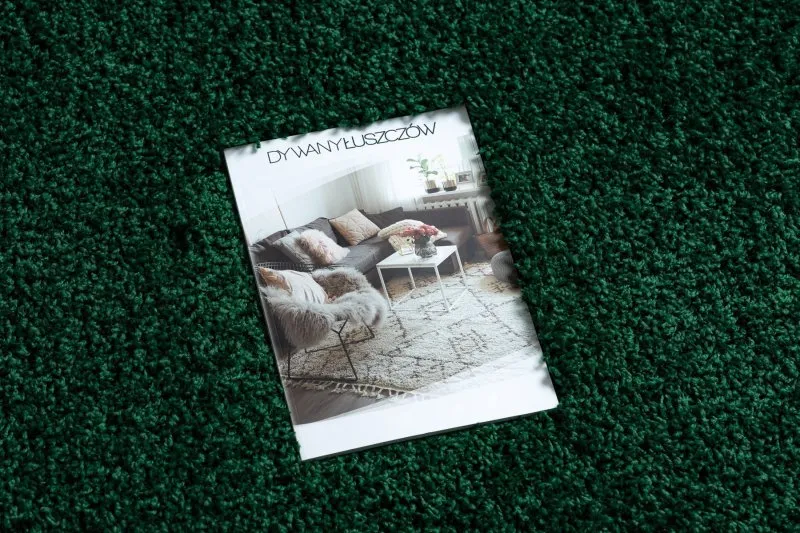 Carpet SOFFI shaggy 5cm bottle green