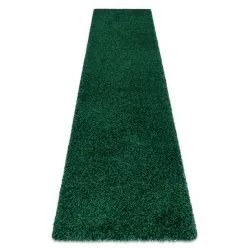 Carpet, Runner SOFFI shaggy 5cm bottle green - for the kitchen, corridor &amp; hallway