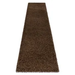 Carpet, Runner SOFFI shaggy 5cm brown - for the kitchen, corridor &amp; hallway