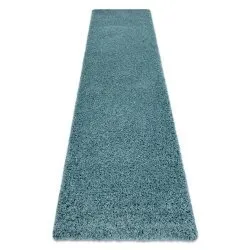 Carpet, Runner SOFFI shaggy 5cm blue - for the kitchen, corridor &amp; hallway