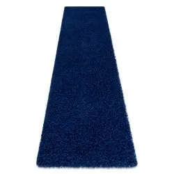 Carpet, Runner SOFFI shaggy 5cm navy - for the kitchen, corridor &amp; hallway