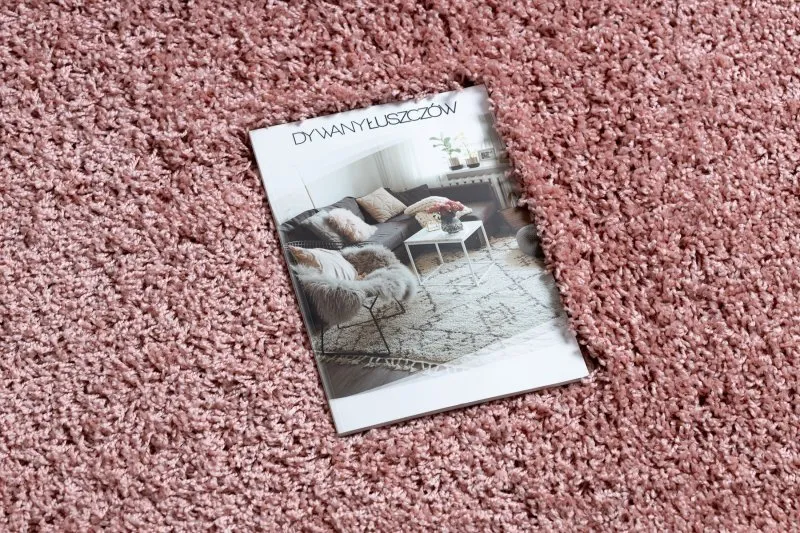 Carpet SOFFI circle shaggy 5cm blush pink