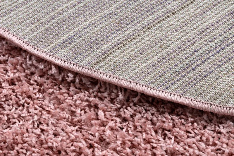 Carpet SOFFI circle shaggy 5cm blush pink