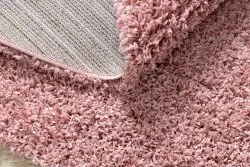 Carpet SOFFI circle shaggy 5cm blush pink